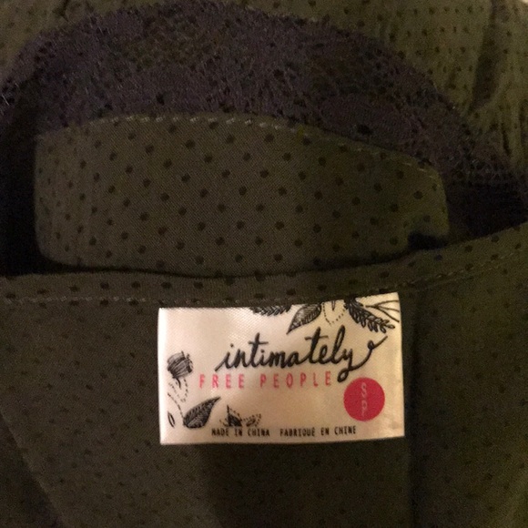 Free People intimately trapeze army green dress S - Picture 4 of 4